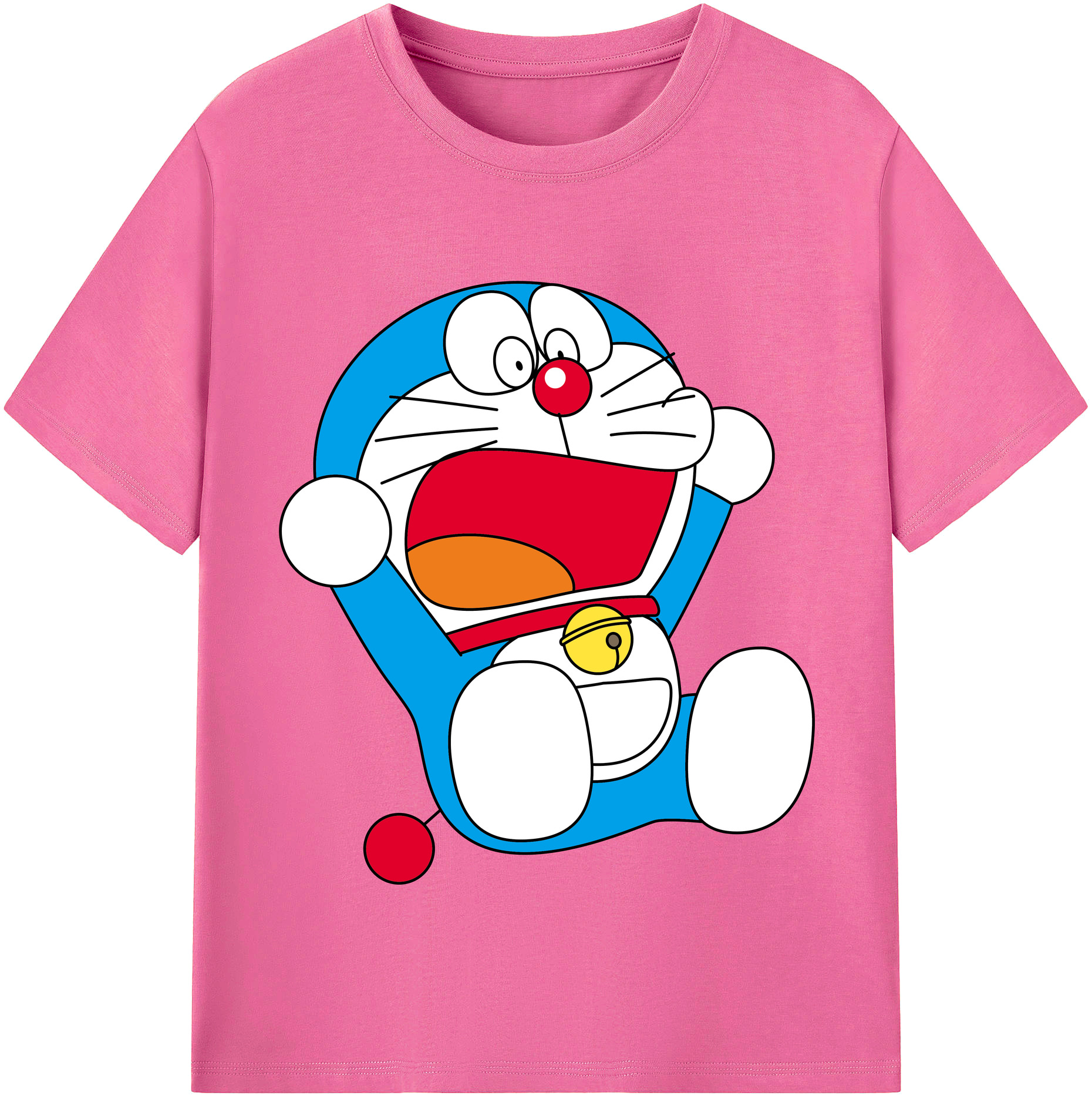 （画像用） ドラえもん Doraemon レディースカジュアルプリントTシャツ（綿100％）